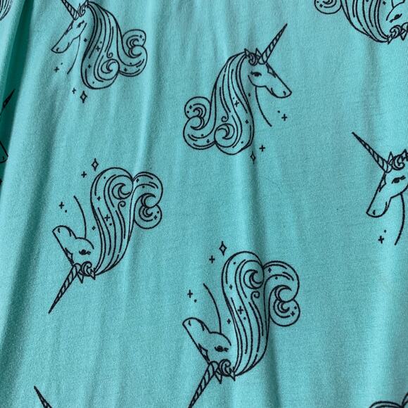 CAT & JACK Mint Green Unicorn Print Maxi Skirt (10/12) - Picture 3 of 5